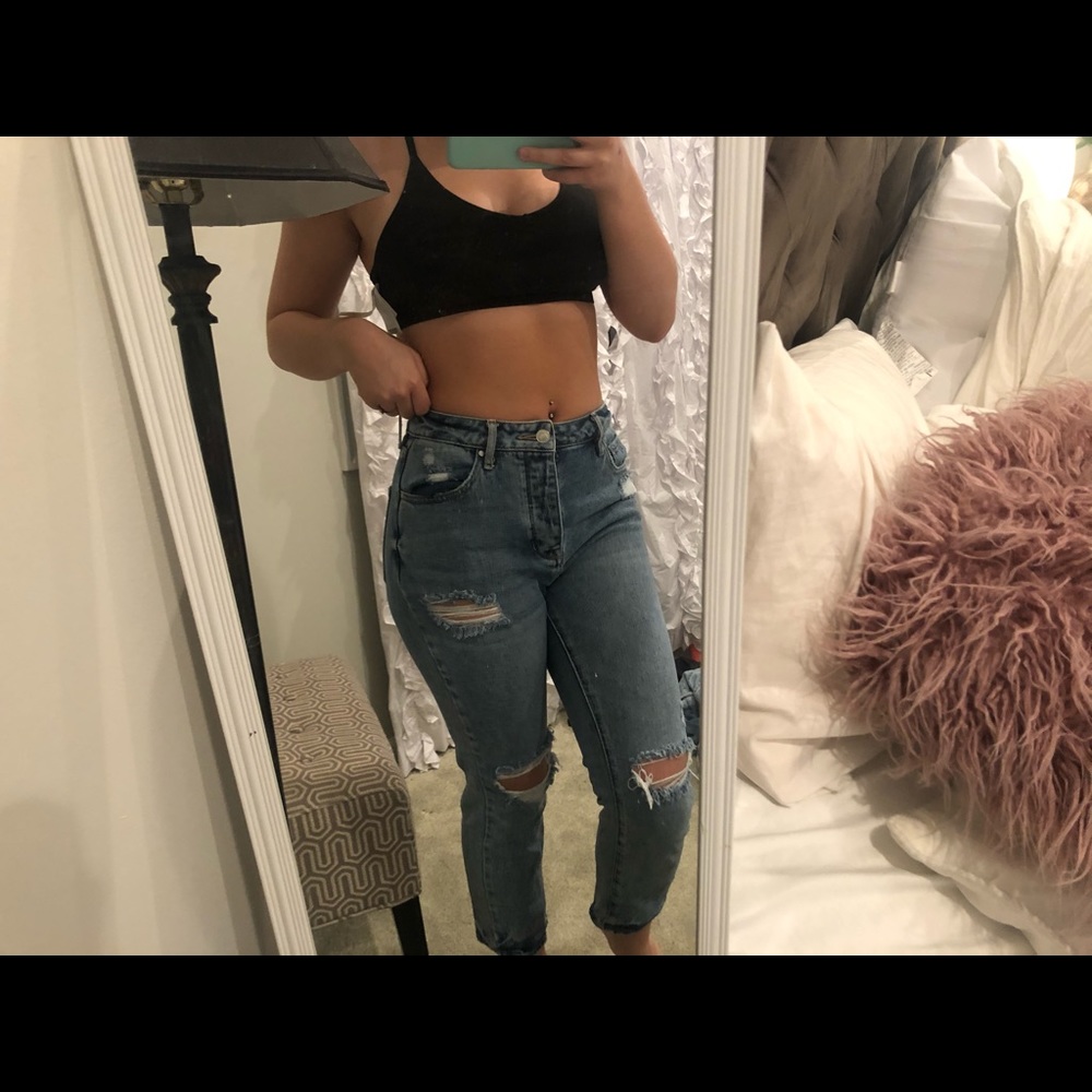 High waisted button up Women’s PACSUN jeans